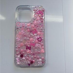 Pink Decorative Phone Case